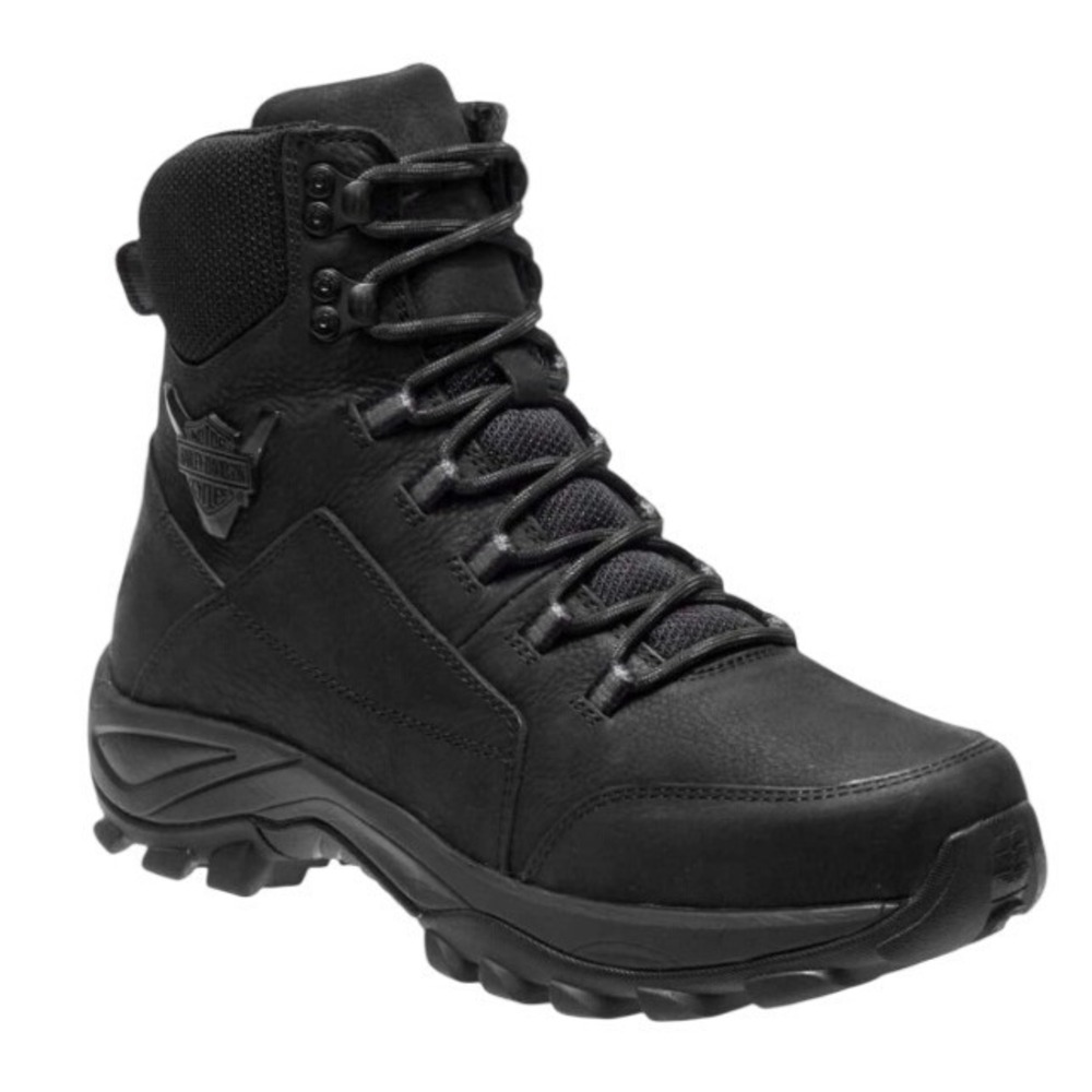 Harley-Davidson Men's Gilmour Black Motorcycle Boots D93505 - Size 12M / 45 EUR